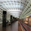 inside a Washington DC Metro station