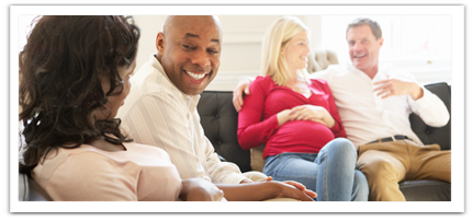 couples in a childbirth class