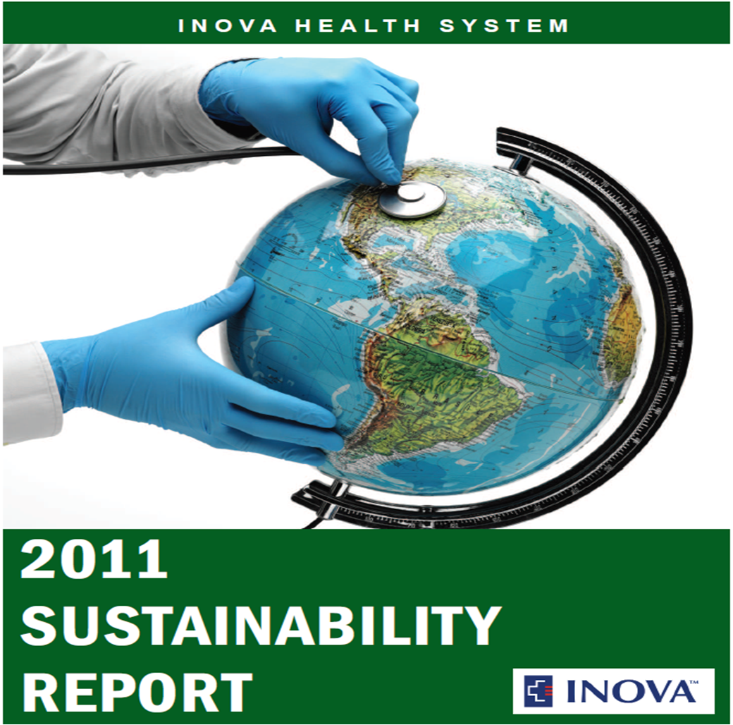 2011 Report cover: a person wearing blue latex gloves holding a stethescope to a globe