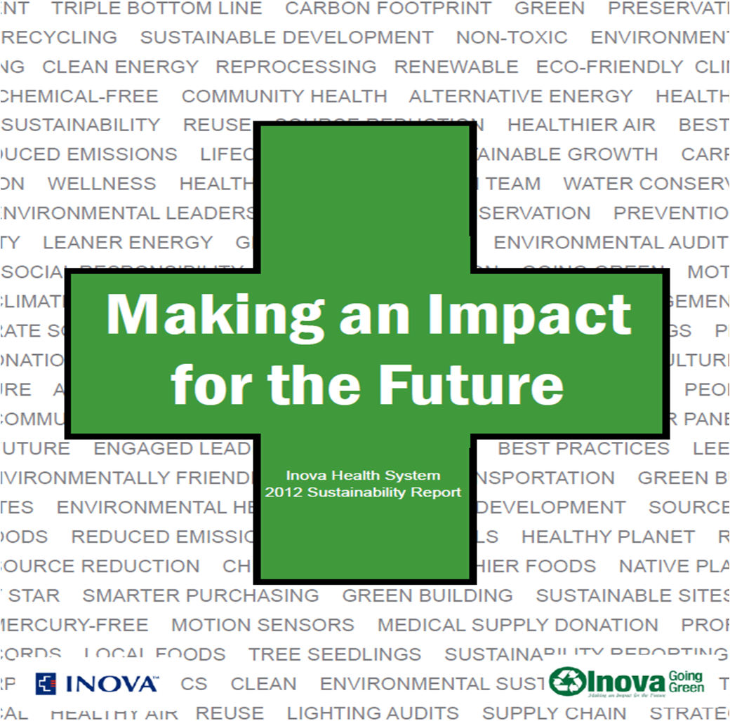 Report cover: green cross with the words Making An Impact For the Future