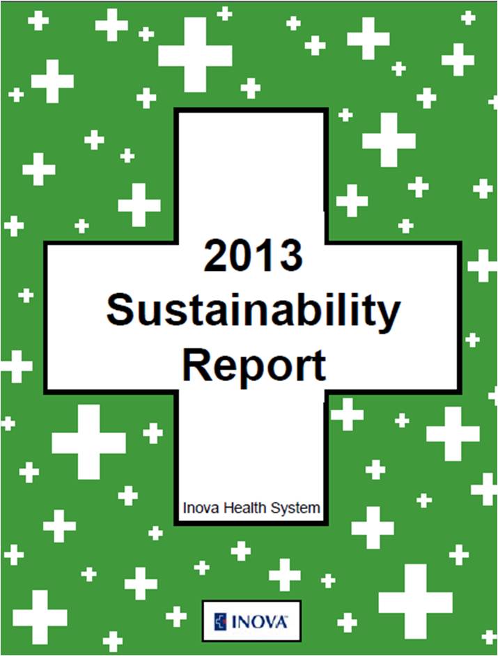report cover - bright green with white crosses