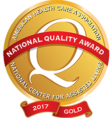logo: gold award - National Quality Award - American Health Care Association