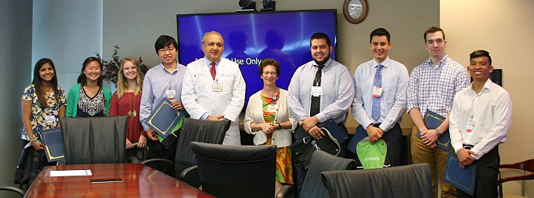 Interns with Dr. Younossi