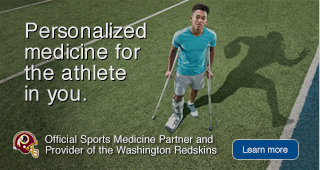 Official Sports Medicine Partner and Provider of the Washington Redskins