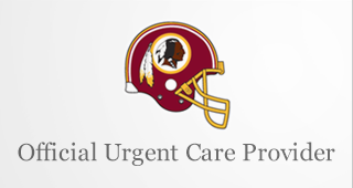 Official Urgent Care Provider of the Washington Redskins