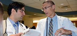 two doctors discussing a case